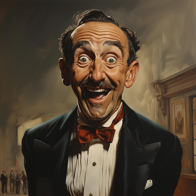 Download free HD stock image of Ai Generated Man Free ai generated man comedian illustration