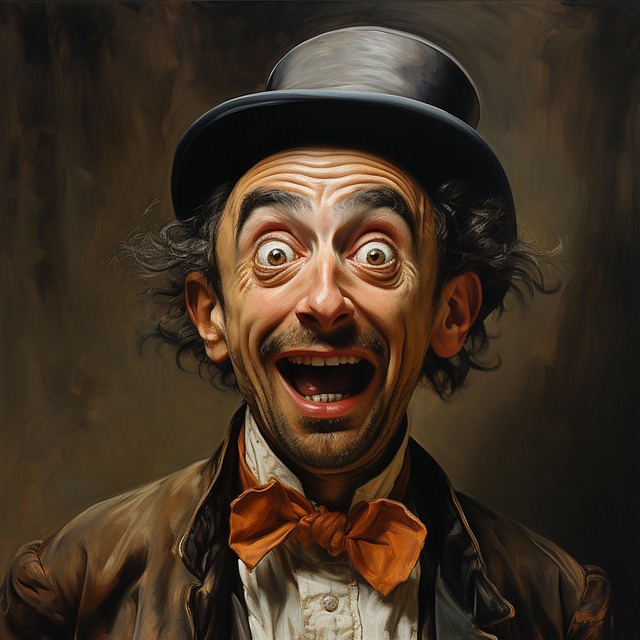 Download free HD stock image of Ai Generated Man Free ai generated man comedian illustration
