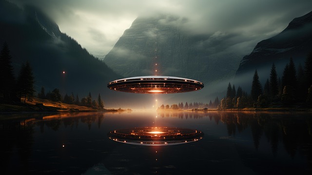 Free ai generated ufo alien illustration