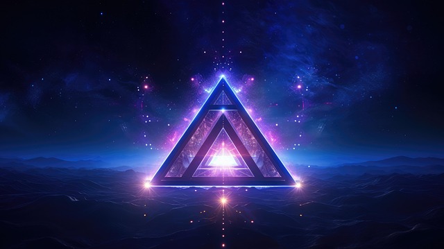Download free HD stock image of Ai Generated Triangle Free ai generated triangle fire illustration