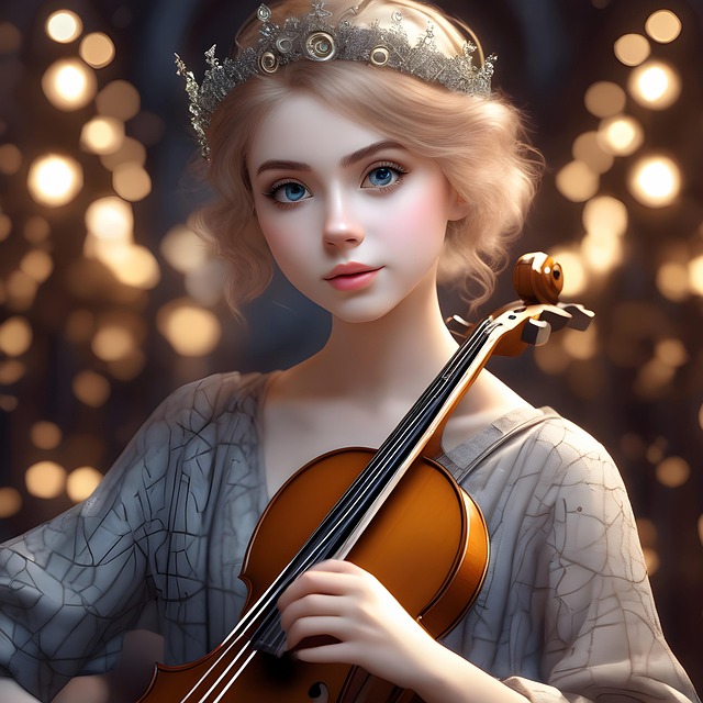 Download free HD stock image of Ai Generated Girl Free ai generated girl musician illustration