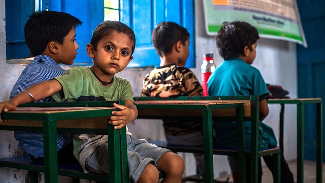 Indiske Skolebørn, Uddannelse, Indien