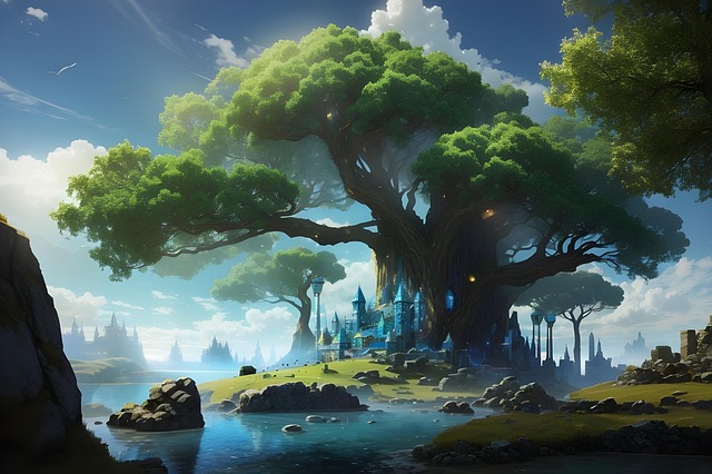 Naturaleza, Fantasía, Madera, Arte