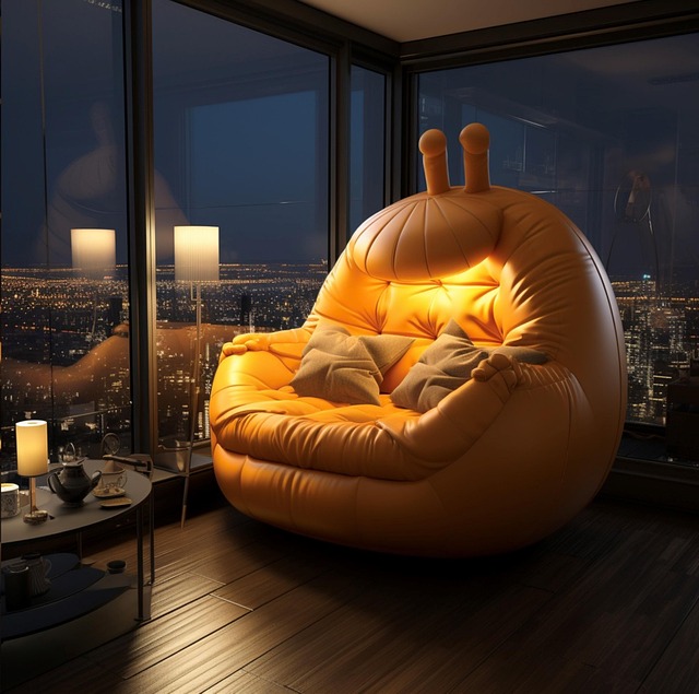 Free yellow sofa clean design happy spaces illustration