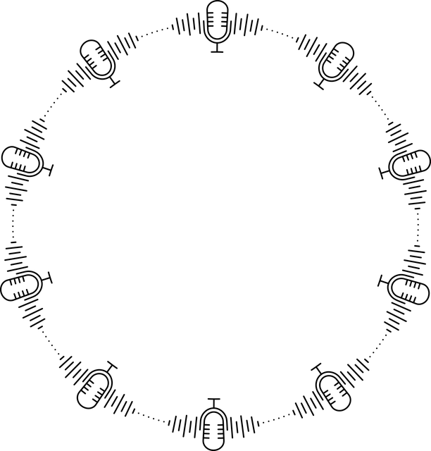 Free radio frame border vector