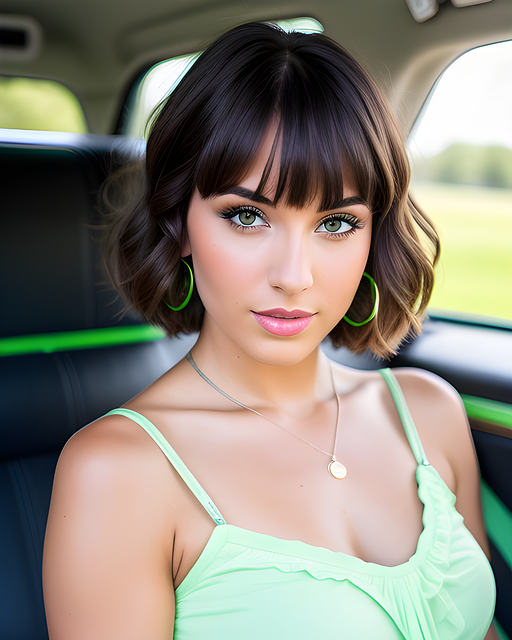Download Ai Generated, Woman, Car. Royalty-Free Stock Illustration