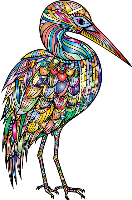 Vogel, Storch, Natur, Tier, Zendoodle