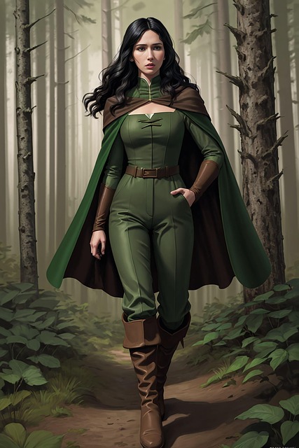 Free ai generated fantasy hunter illustration
