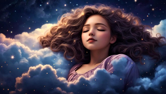 Free ai generated sleeping clouds illustration