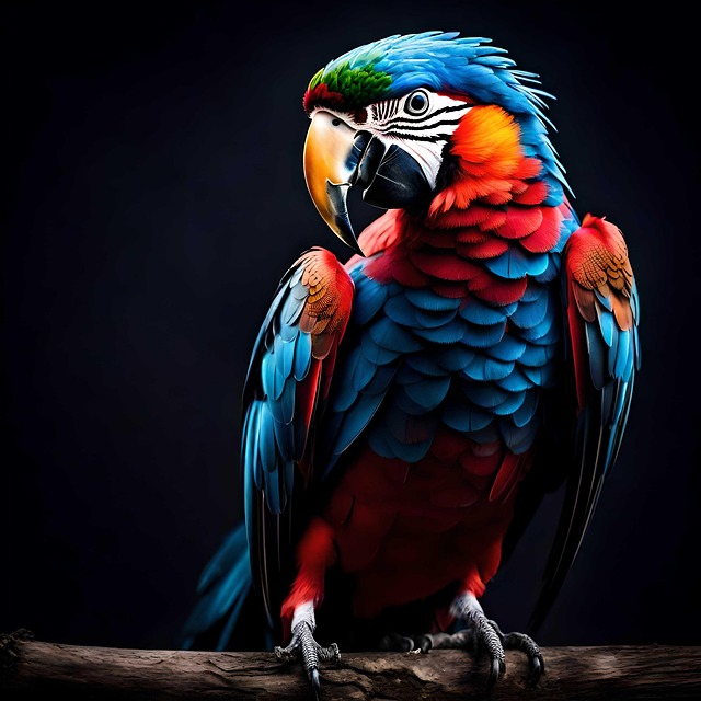 Free sky parrot colorful illustration