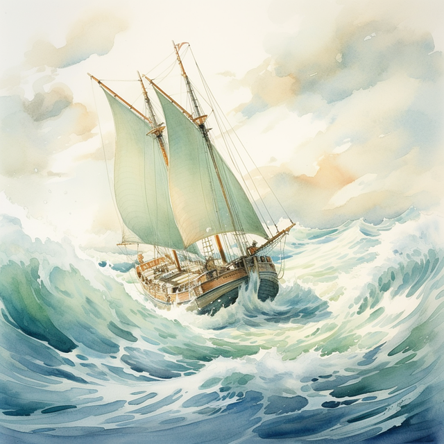 Hav, Båt, Storm, Vind, Bølger, Seile
