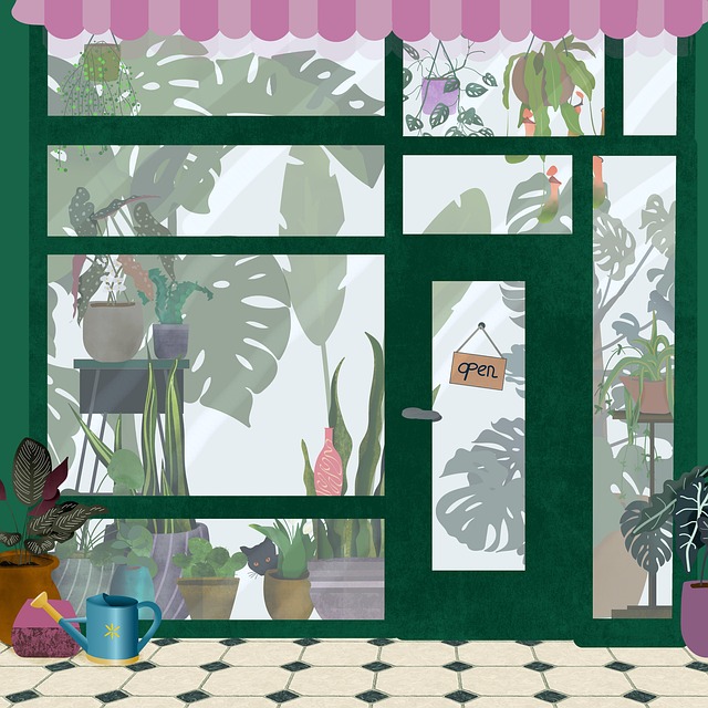 Free plants shop garden illustration