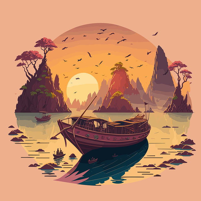 Free Ai Generated Boat vector and picture