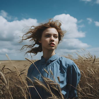 Free Ai Generated Young Woman illustration and picture