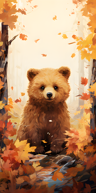 Free ai generated bear brown bear illustration