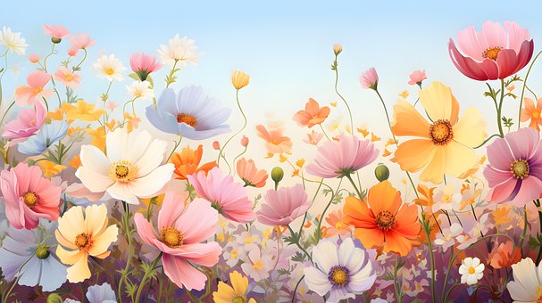 Ai Generiert, Blumen, Blütenblätter