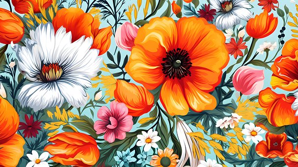 Ai Generiert, Blumen, Sommer