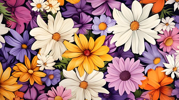 Ai Generiert, Blumen, Blütenblätter
