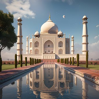 Ai Genereret, Bygning, Taj Mahal, Indien