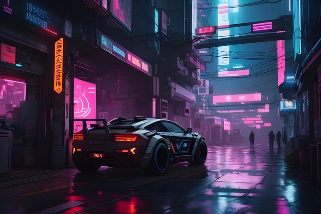 Ai Generado, Coche, Vehículo, Cyberpunk