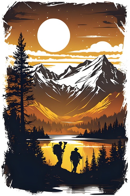 Free ai generated backpackers quest illustration