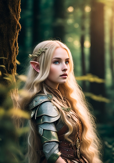 Download free HD stock image of Ai Generated Woman Free ai generated woman forest illustration