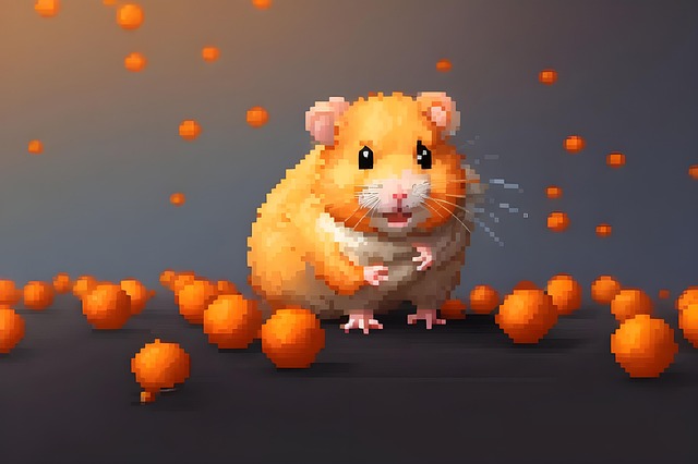 Ai Generado, Hámster, Arte De Pixel