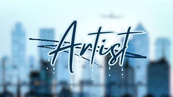 Free Artist Typography illustration and picture