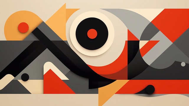 Abstrakt, Geometriske Former, Farvet