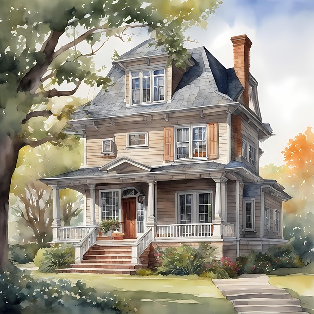 Download free HD stock image of Ai Generated House Free ai generated house building illustration