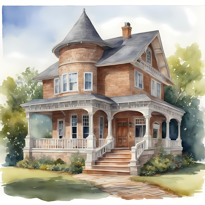 Download Ai Generated House Building Royalty Free Stock Illustration