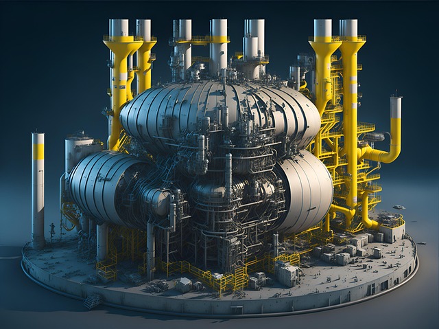 Free ai generated nuclear reactor illustration