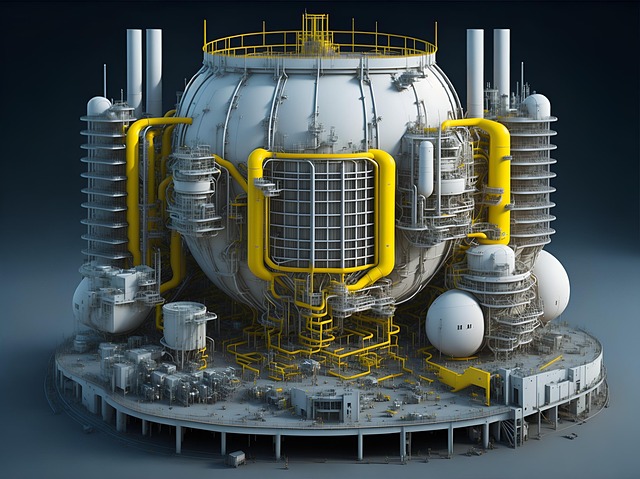 Free ai generated nuclear reactor illustration