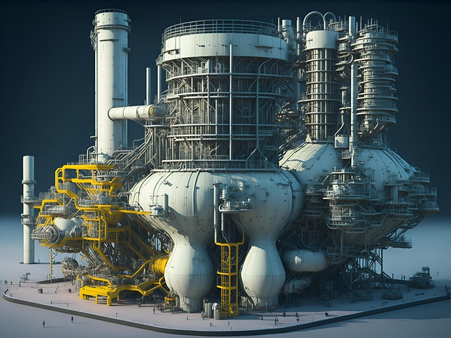 Free ai generated nuclear reactor illustration