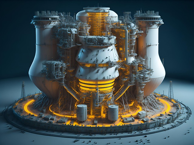 Free ai generated nuclear reactor illustration