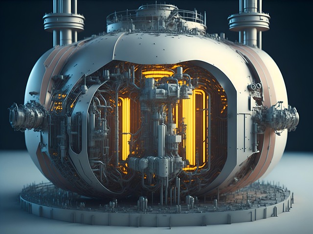 Free ai generated nuclear reactor illustration