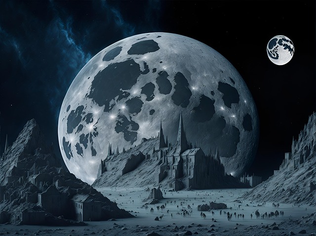 Free moon base pod illustration