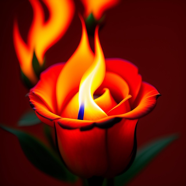 Free Ai Generated Rose illustration and picture