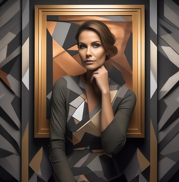 Free woman stylish makeup elegant illustration