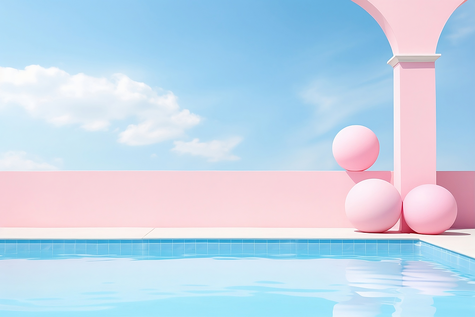 Download Ai Generated, Pool, Water. Royalty-Free Stock Illustration