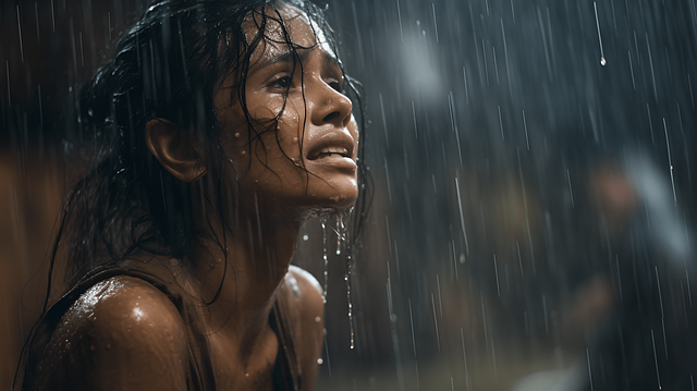 Free ai generated woman sad illustration