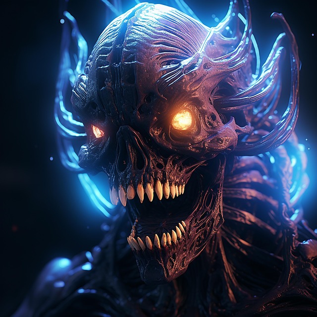 Free ai generated alien creature illustration