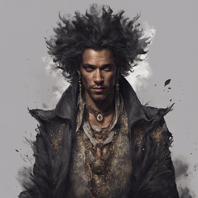 Free ai generated man fantasy illustration