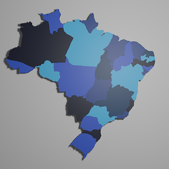 Brasilien, Karte, Hintergrund