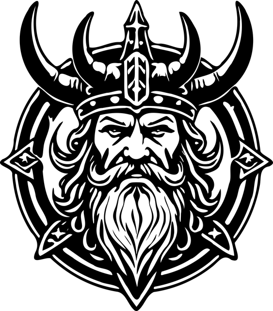 Free ai generated viking horns vector