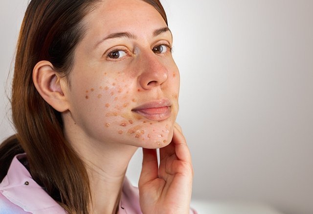 Free Woman Acne illustration and picture