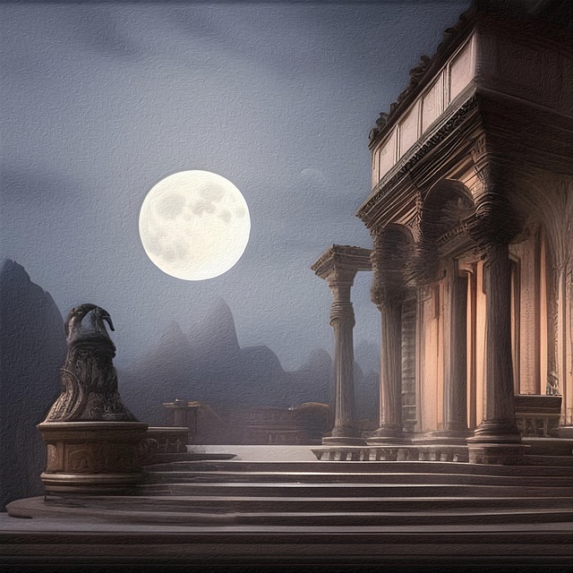 Free ai generated castle nature illustration