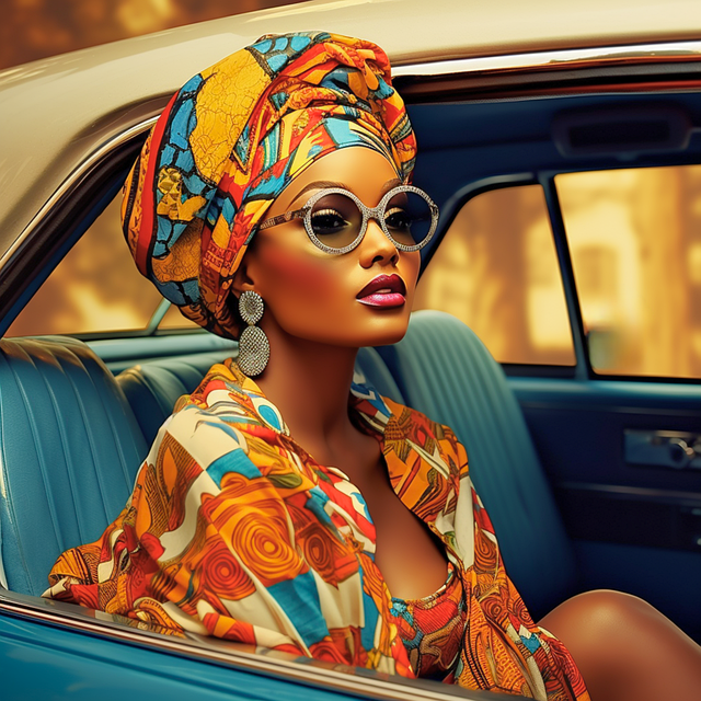 Free ai generated african queen illustration