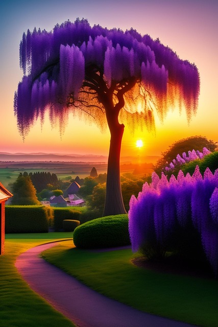 Free Ai Generated Garden illustration and picture