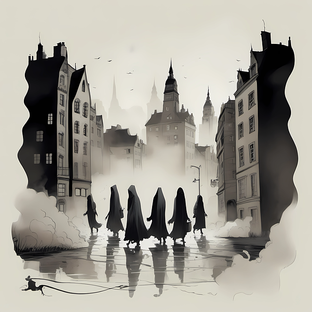 Free ghost terror horror illustration